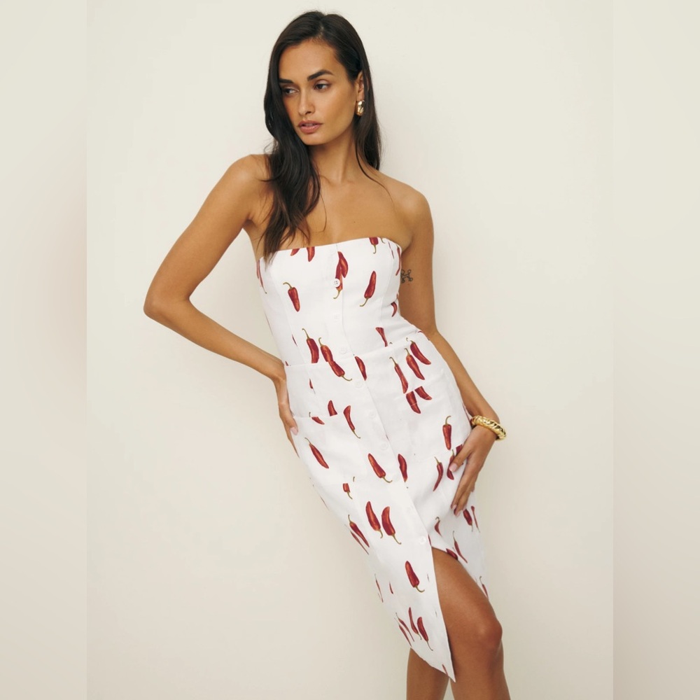 NWT Reformation Prescott Linen Dress